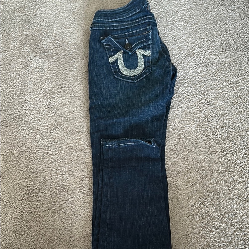 True Religion Blue Boot Cut Jeans Classic Style